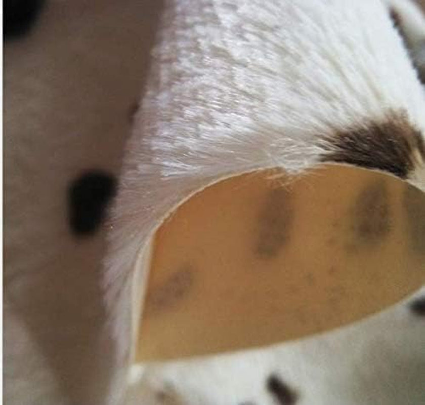 Cut Cow Print Rug 3.6X2.5 Feet Faux Cow Hide Rug Animal Printed Area Rug Nice Carpet for Home Decorating Kids Room 29.5" W X 43.3" L