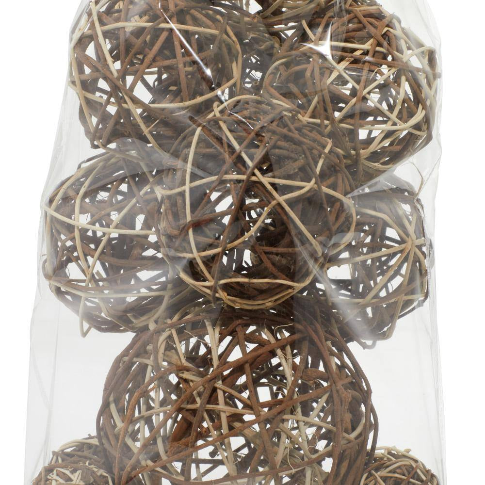 Brown Handmade Dried Plant Orbs & Vase Filler (2- Pack)