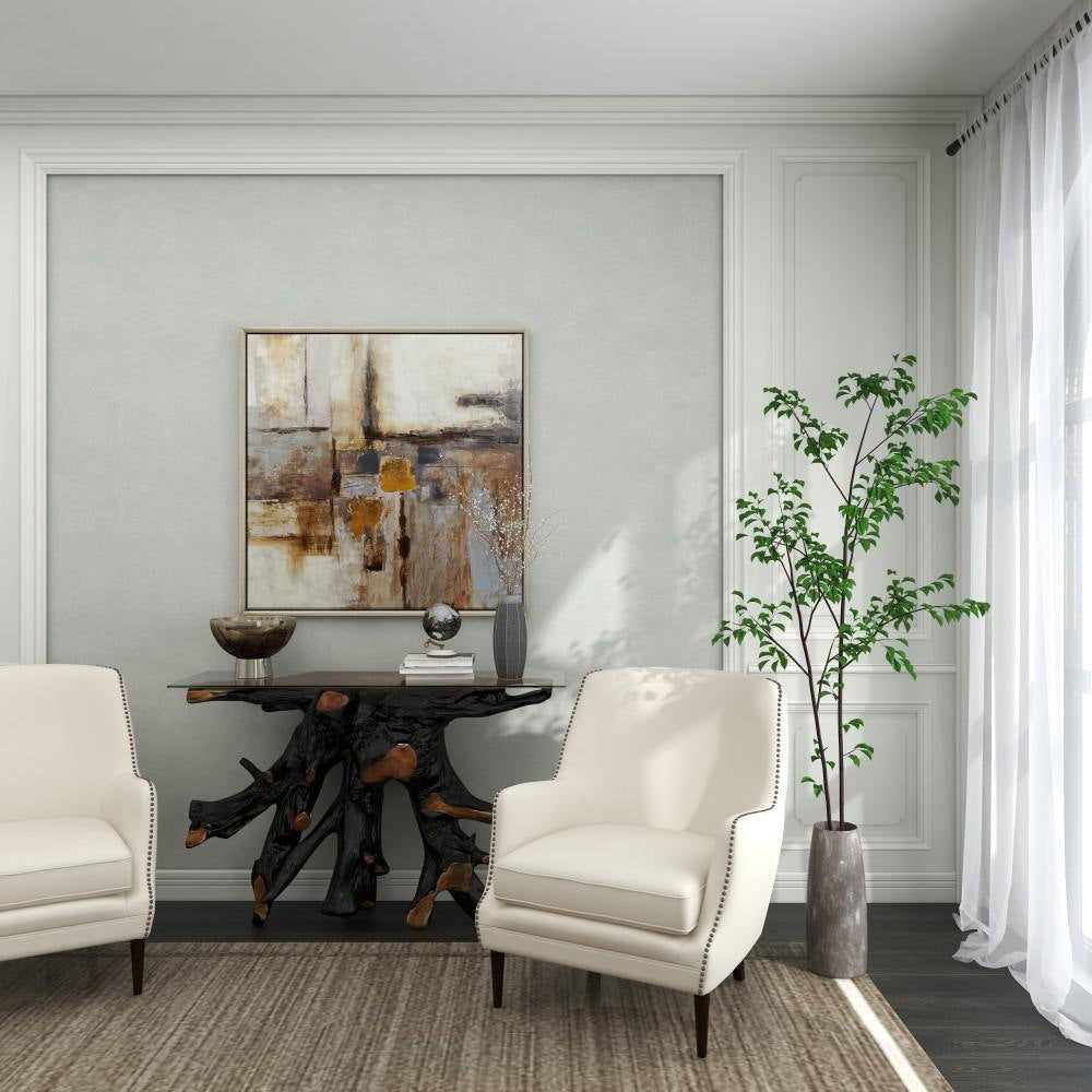 7 In. Black Plastic Decorative Globe with Marble Base