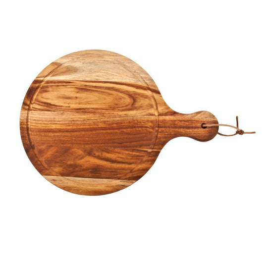 Country Home Acacia Wood Cheese Board Paddle Acacia Wood Charcuterie Board, 15.8 In. X 11.9 In. Gourmet Gift Set