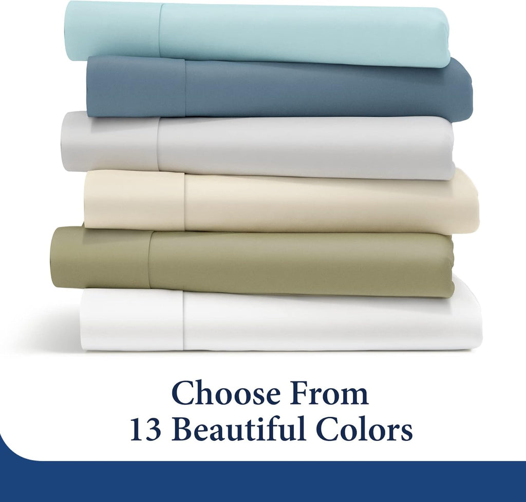 Everyday 1500 Series Bed Sheet Set - Ultra Soft & Cool Hotel Bedding - Deep Pocket - Wrinkle, Stain and Fade Resistant - 3 Piece Set (Twin, Burnt Orange)