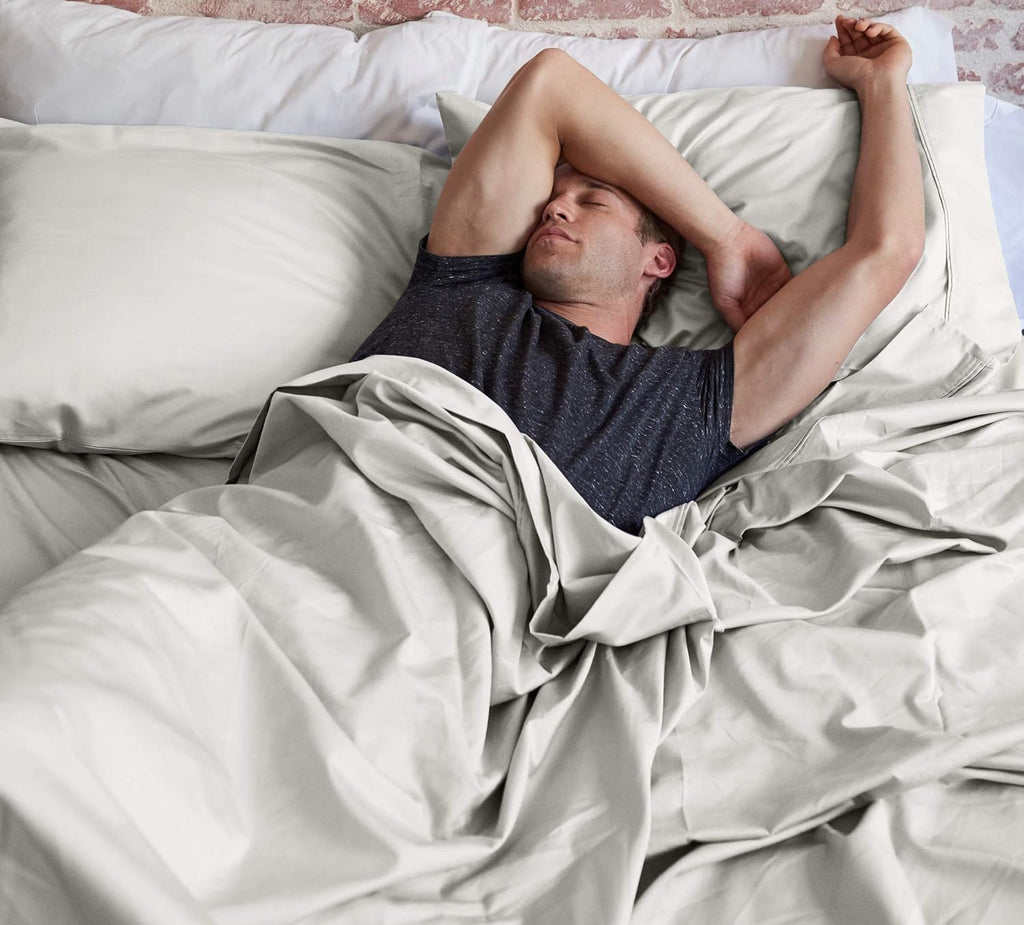 Celliant Performance Bed Sheets, Luxury Style, Soft, Breathable, Cool, Wrinkle & Fade Resistant, Promotes Better Sleep (Chalk, Queen 12” Pocket Depth)