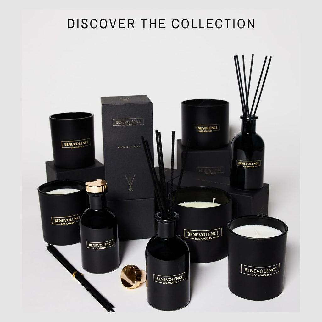 Reed Diffuser Set, Relaxing Rose & Sandalwood Fragrance Diffuser, Aromatherapy Reed Diffuser Sticks with Gift Box, Scented Sticks Diffuser, Bathroom Diffuser